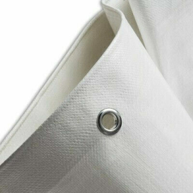 Μουσαμάς Λευκός 5 Χ 8 Αδιάβροχος Με Κρίκους 190gr/m2