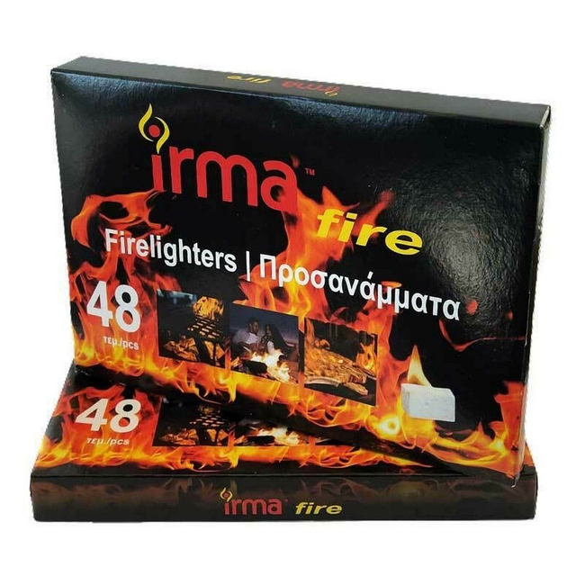 Προσάναμμα Λευκό Κηροζίνης IRMA FIRE (48 Κύβοι)