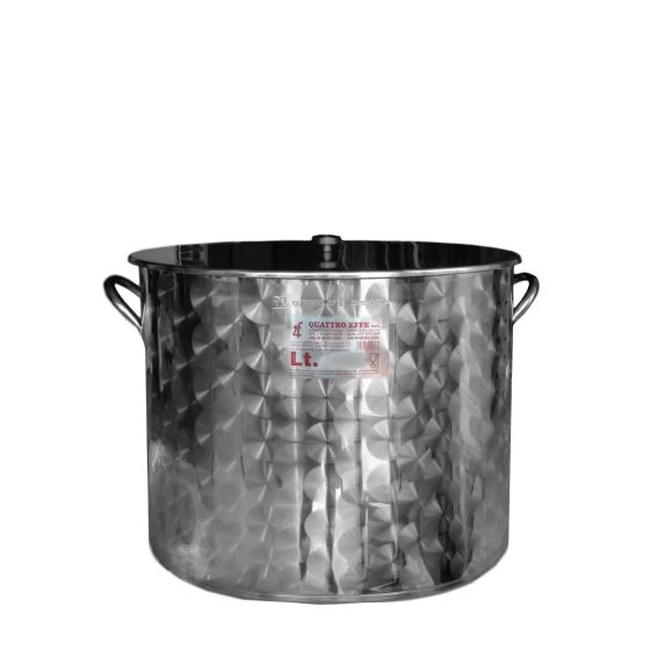 Stainless Steel Casserole QUATTRO EFFE 100lt