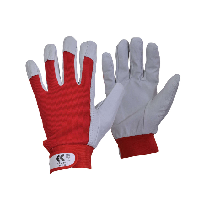 Flexy Leather Gloves Red