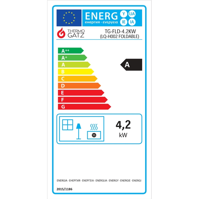 Θερμάστρα Υγραερίου TG-FLD-4.2KW BLACK