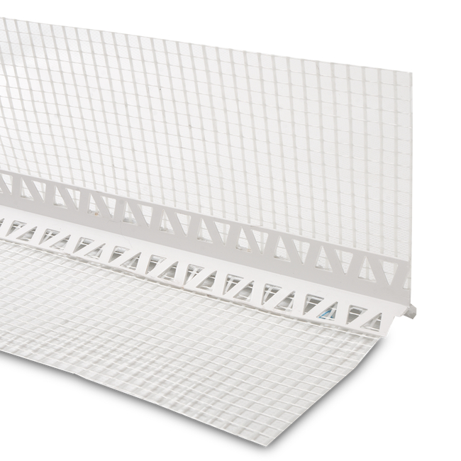 PVC Corner Cap with Glass Mesh and Drip 100 x 100 mm – 2.5 m