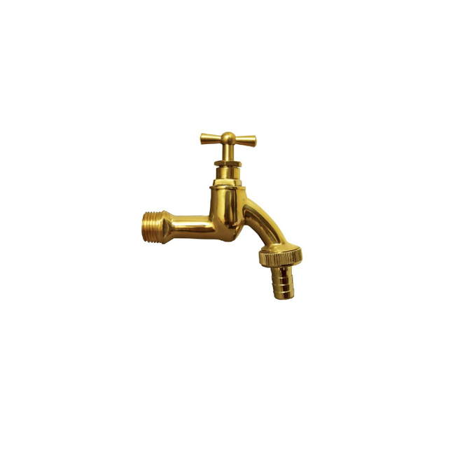 Κάνουλα Διακοσμητική Ορειχάλκινη 1/2" Με Υποδοχή για Λάστιχο