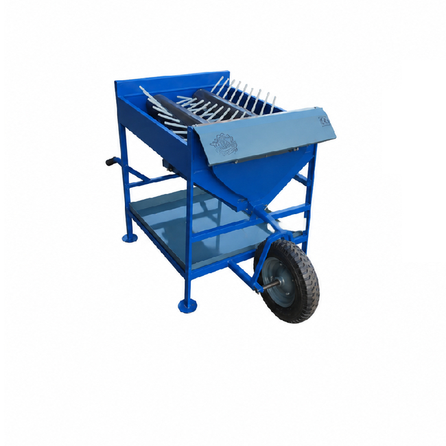 2-Roller Ground-Based Olive Harvester with Sieve