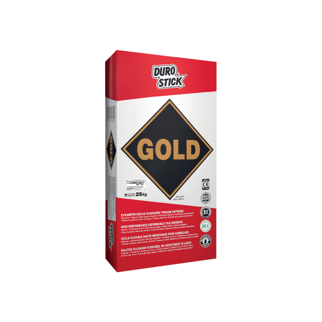 Κόλλα Πλακιδίων Υψηλών Αντοχών GOLD 5kg DUROSTICK