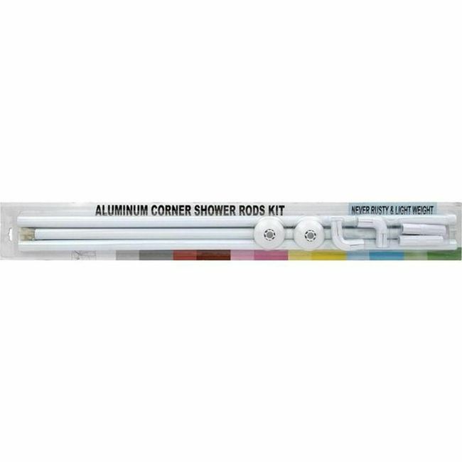 Bathroom Curtain Pole 80X180 White
