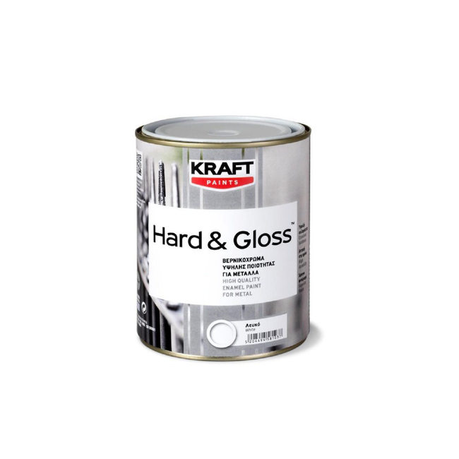 Βερνικόχρωμα Hard & Gloss - Kraft Paints "Μπλε Ρουά 69" 0,75L