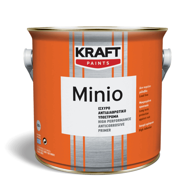 Αντισκωριακό Αστάρι Μιnio - Kraft Paints "Kεραμίδι" 375ml