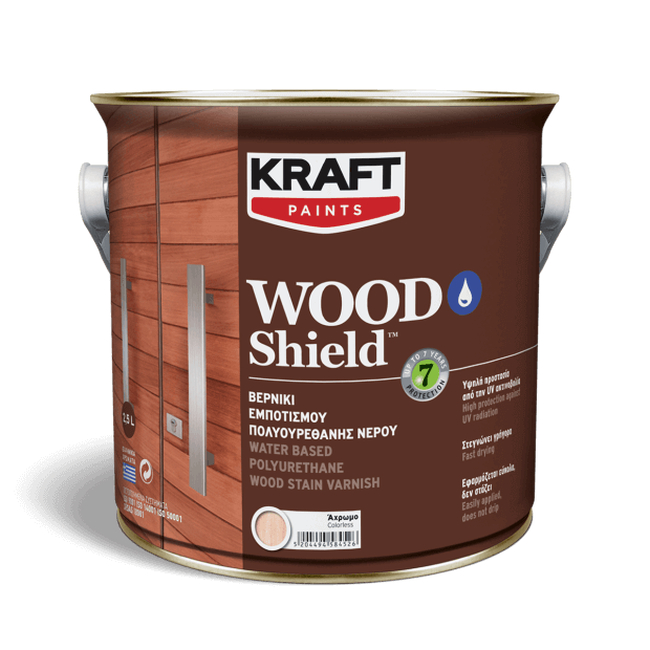 Διακοσμητικό Βερνίκι Ξύλου Wood Shield - Kraft Paints "Wenge - Σκούρο Καφέ" 0.75L