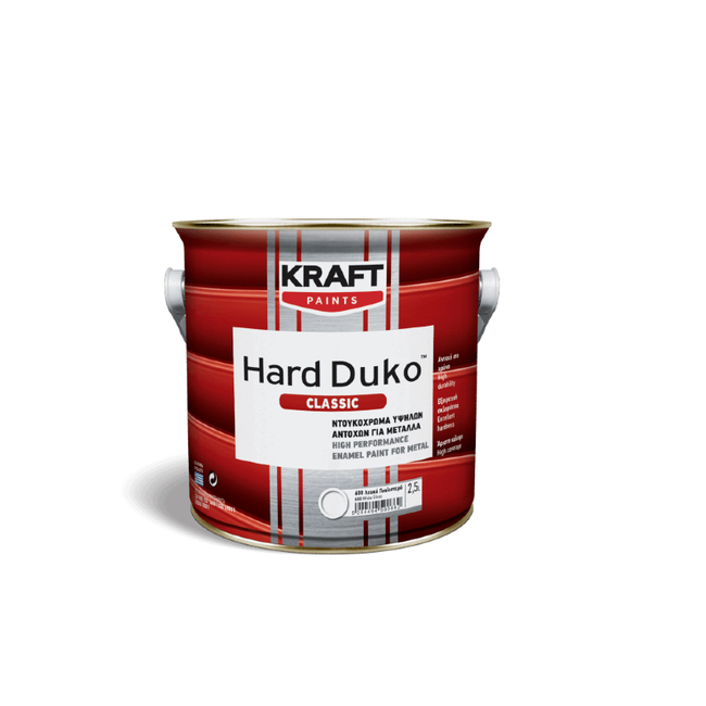Ντουκόχρωμα Hard Duko- Kraft Paints "Λευκό Σατινέ 601" 2,5L