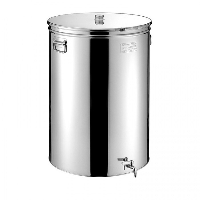 Δοχείο Inox Κρασιού/Λαδιού 100 L Ανοιχτού Τύπου METALBOX