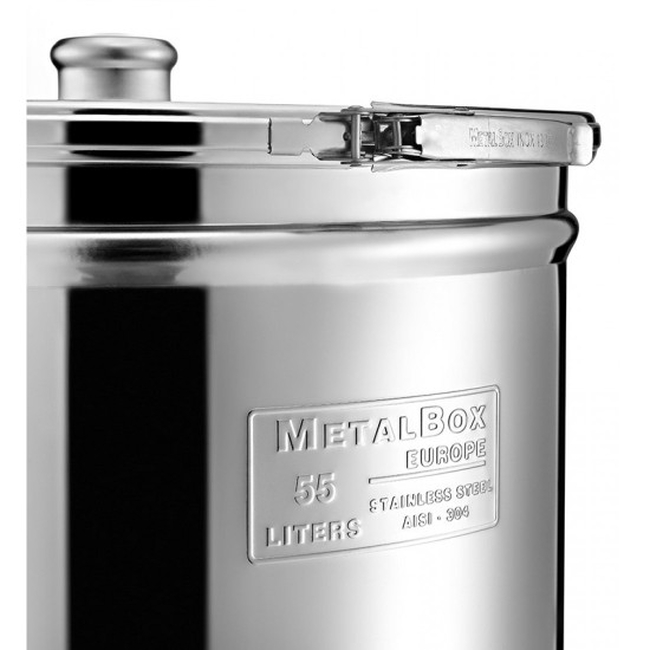 Δοχείο Inox Κρασιού/Λαδιού 125 L Ανοιχτού Τύπου METALBOX
