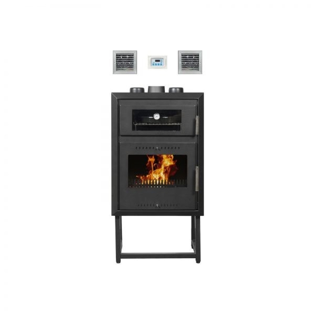 Ενεργειακό Τζάκι Αερόθερμο Με Φούρνο 11KW ALFATHERM A04f