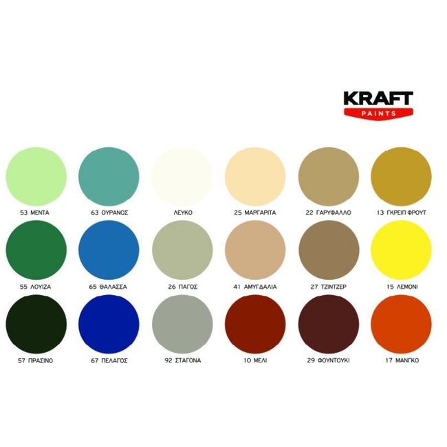 Βερνικόχρωμα Hard & Gloss - Kraft Paints "Κυπαρίσσι 8" 0.18L