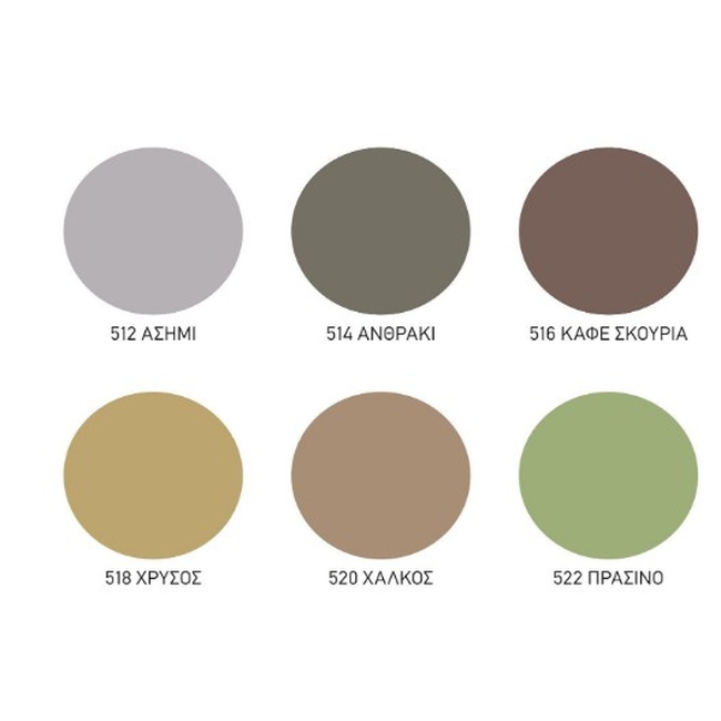 Αντισκωριακό Χρώμα Metal 3IN1 Metallized - Kraft Paints "Ασημί Γυαλιστερό 512" 0.75L