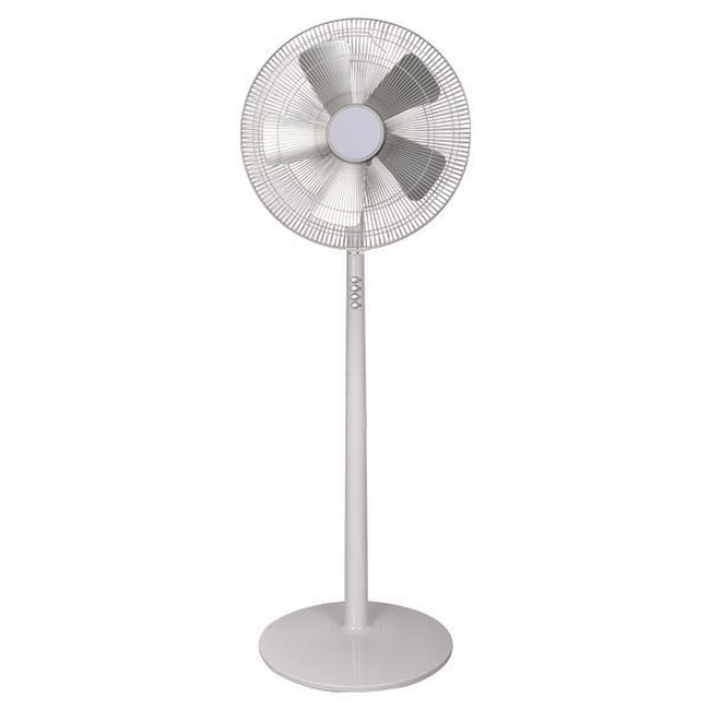 Ανεμιστήρας Με Ορθοστάτη Λευκό-Ασημί Φ40 60W
