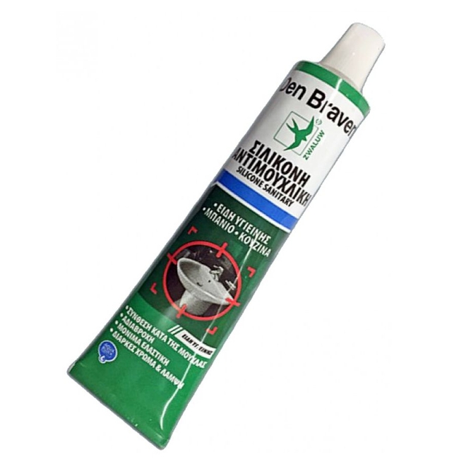 Αντιμουχλική Σιλικόνη Λευκή Den Braven 80ml