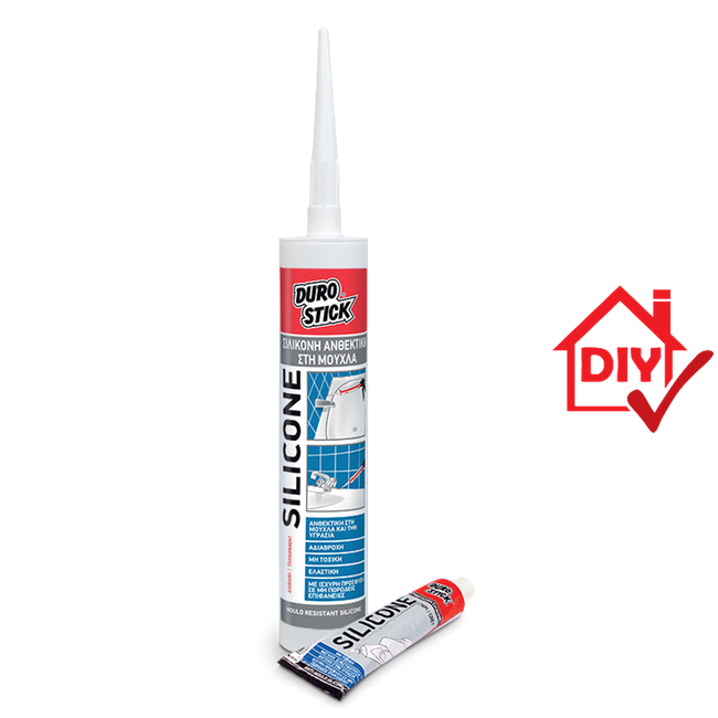 Αντιμουχλική Σιλικόνη Διάφανη DUROSTIC 280 ml