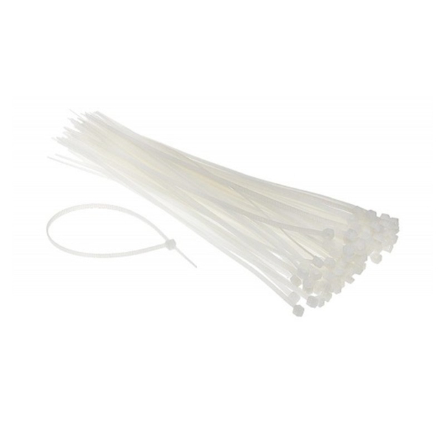 Δεματικά Καλωδίων Διάφανα 200 Χ 3.6mm 100τμχ