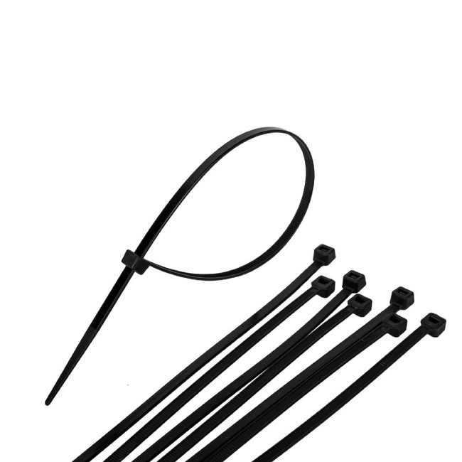 Δεματικά Καλωδίων Μαύρα 280 Χ 4.8mm 100τμχ