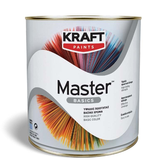 Χρώμα Master Basics - Kraft Paints "Μαύρο" 0.75L