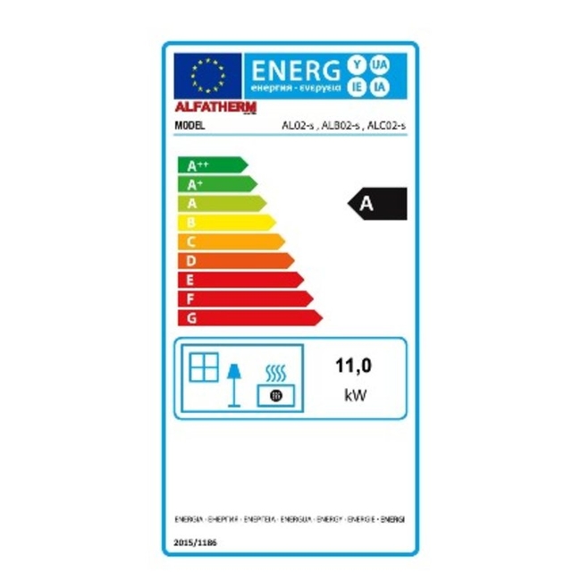 Ξυλόσομπα Αερόθερμη Με Φούρνο ALFATHERM ALB02-s 11 KW