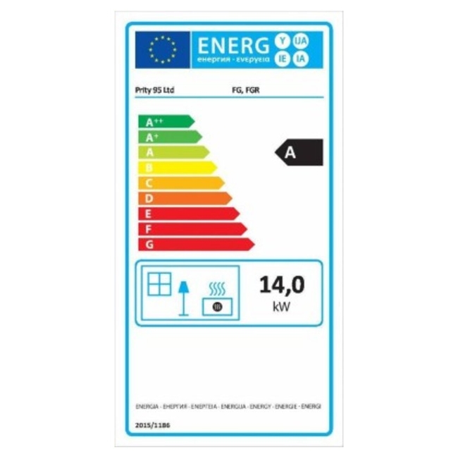 Ξυλόσομπα PRITY FG 14KW Με Φούρνο