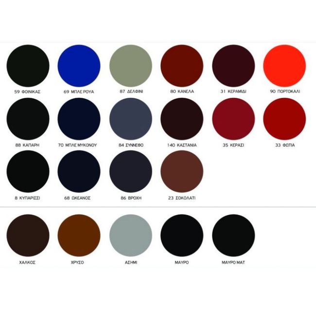 Βερνικόχρωμα Hard & Gloss - Kraft Paints "Μαργαρίτα 25" 0.75L