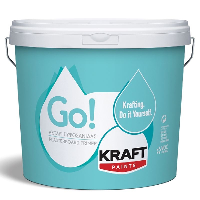 Αστάρι Γυψοσανίδας GO! - Kraft Paints 9L