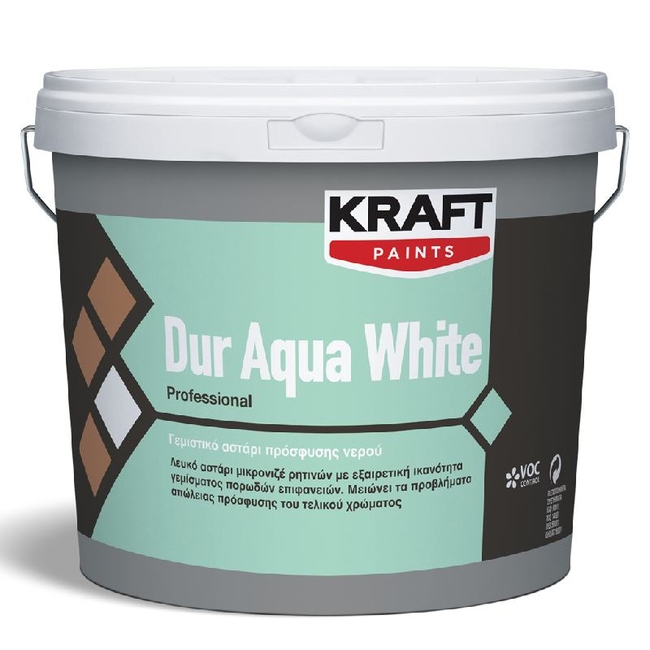 Αστάρι Πρόσφυσης Dur Aqua White - Kraft Paints 9L