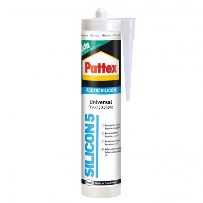 Σιλικόνη SIL5 PATTEX Λευκή Γενικής Χρήσης 280ml