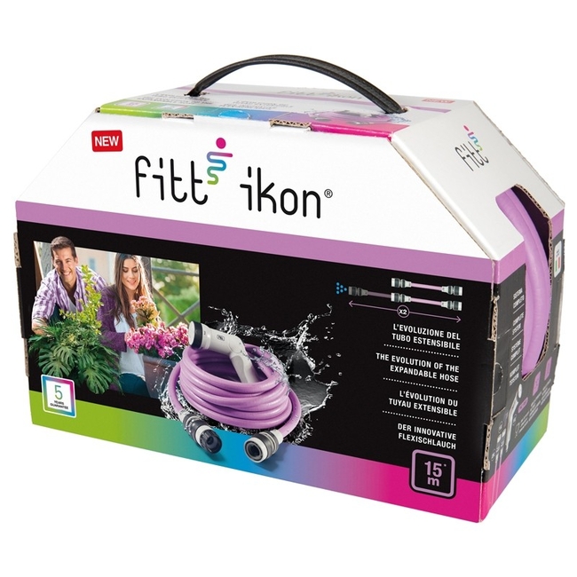 Επεκτεινόμενο Λάστιχο Κήπου FITT IKON 15m Τιρκουάζ