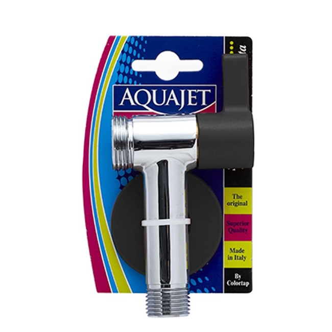 Κάνουλα Eco Colortap 1/2" x 3/4" Χρωμέ-Μαύρη