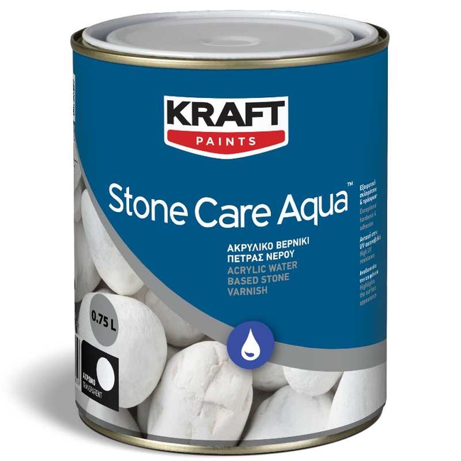Ακρυλικό Βερνίκι Stone Care Aqua - KRAFT Paints 0.75L