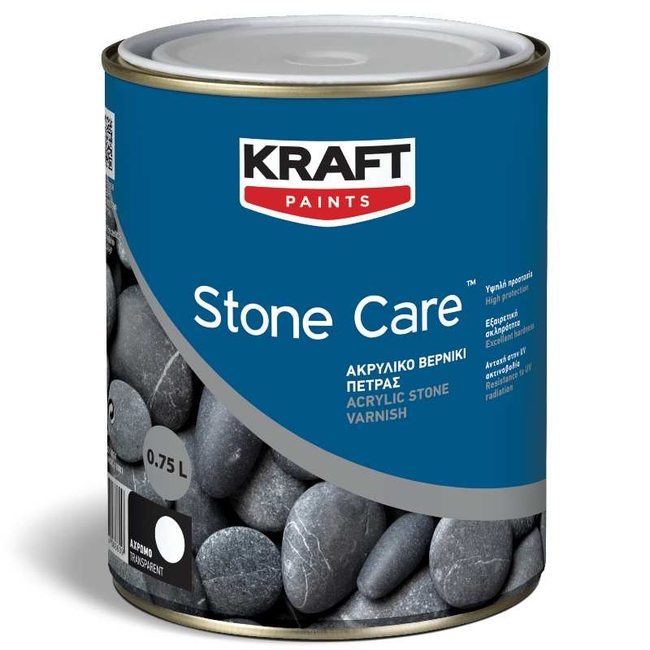 Ακρυλικό βερνίκι Διαλυτού Stone Care - KRAFT Paints 0.75L