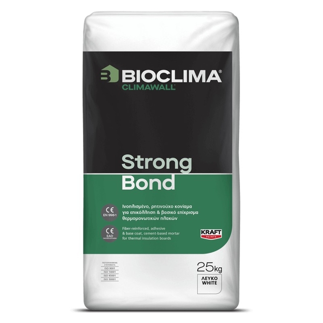 Κόλλα Θερμομονωτικών Πλακών Strong Bond 25Kg - BIOCLIMA