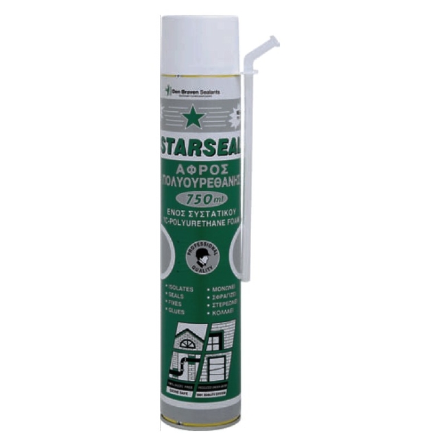 Αφρός Πολυουρεθάνης Χειρός DEN BRAVEN STARSEAL 700ML