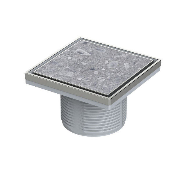 Σχαράκι Επιγεμιζόμενο 15Χ15 cm Inox Χρωμέ 93515