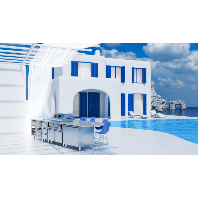 ΨΥΓΕΙΟ ΙΝΟΧ ΠΟΡΤΑ ΤΖΑΜΙ ΚΑΙ LED ΦΩΣ & ΜΗΧΑΝΗ - χωρίς πάγκο