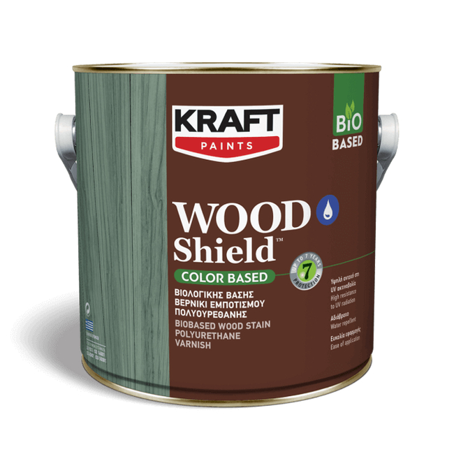 Acrylic Impregnation Varnish Wood Shield Color Based- Kraft Paint "Transparent" 0.75L