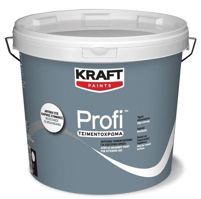 Ακρυλικό Τσιμεντόχρωμα Profi- Kraft Paints "Γκρι" 0.75L