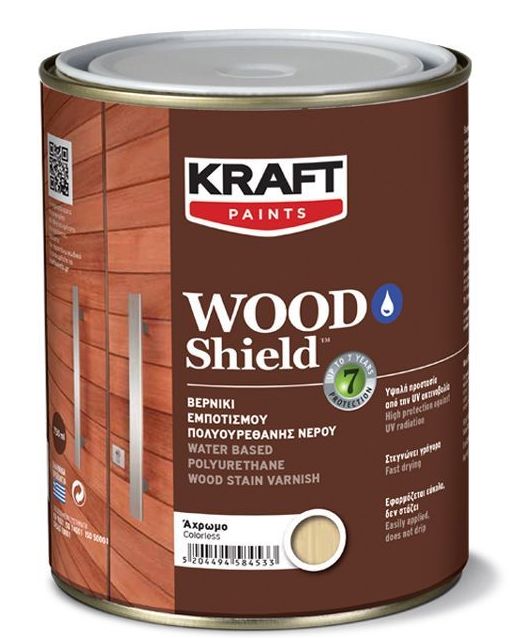 Ακρυλικό βερνίκι Wood Shield - Kraft Paint " Καρυδιά" 0.75L