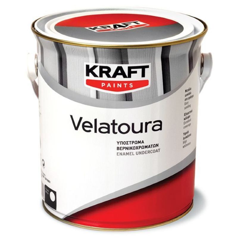 Υπόστρωμα Velatoura - Kraft Paints "Λευκό" 0.75L