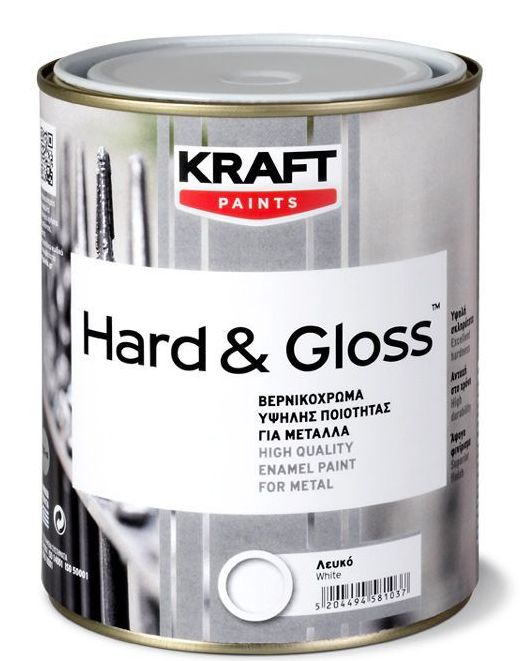 Βερνικόχρωμα Hard & Gloss - Kraft Paints "Κυπαρίσσι 8" 0.18L