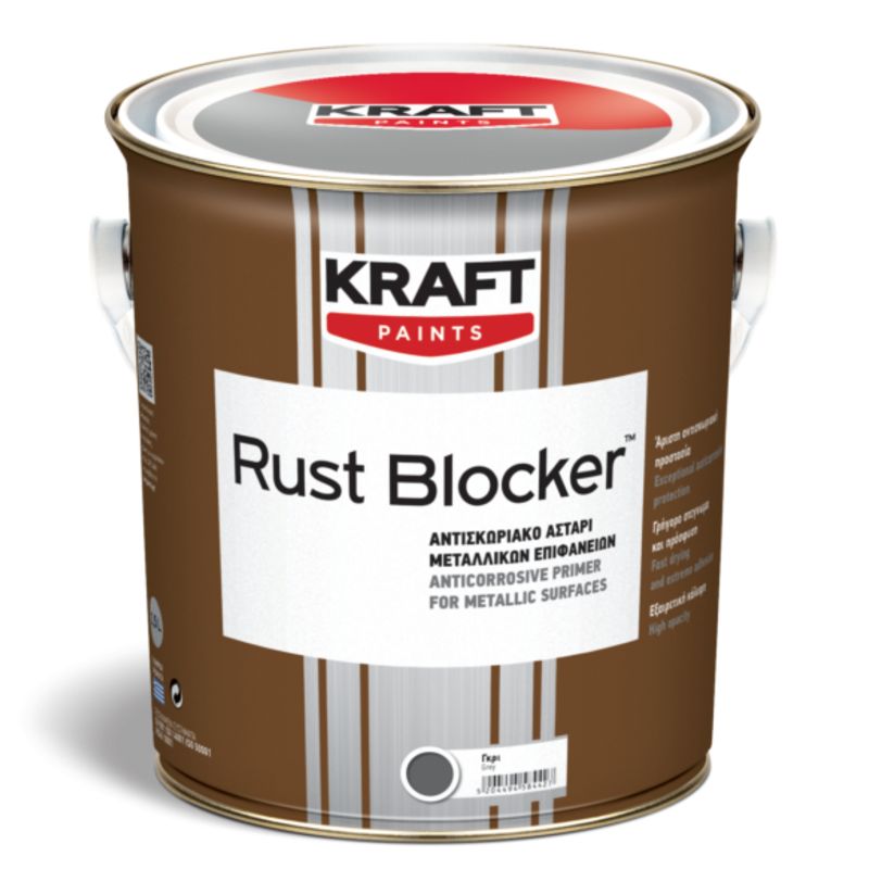 Αντισκωριακό Αστάρι Rust Blocker - Kraft Paints "Κεραμιδί" 0.375L
