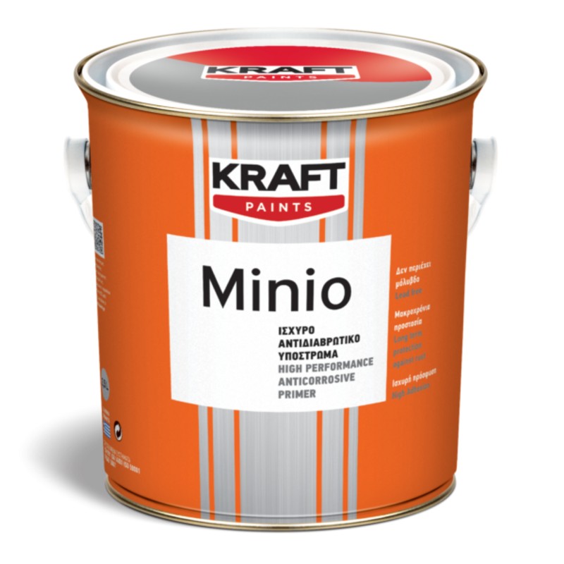 Αντιδιαβρωτικό Υπόστρωμα  Minio - Kraft Paints "Κεραμιδί" 0.375L