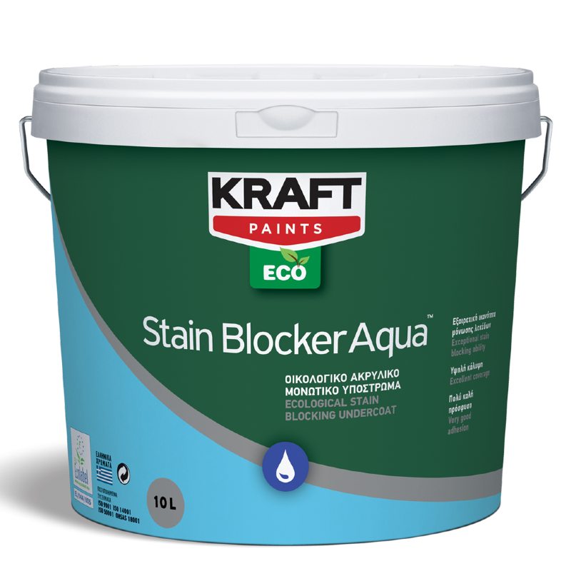 Οικολογικό Ακρυλικό Μονωτικό Υπόστρωμα Eco Stain Blocker Aqua - Kraft Paints 1L