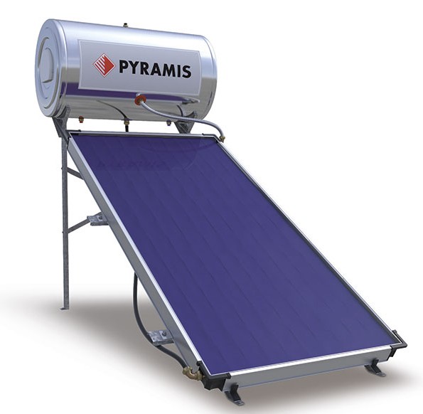 Ηλιακός Θερμοσίφωνας PYRAMIS 120lt/2m² Επιλεκτικός Διπλής Ενέργειας 