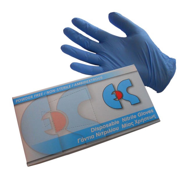 Γάντια Μιας Χρήσης Νιτριλίου Μπλε