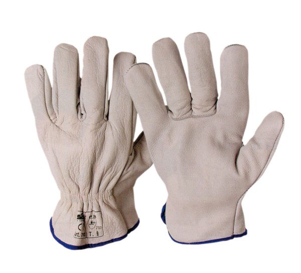 Γάντια Εργασίας Δερμάτινα Λευκά I.S. Driver
